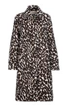 La Doublej Oversized Boxy Animal Printed Cocoon Coat