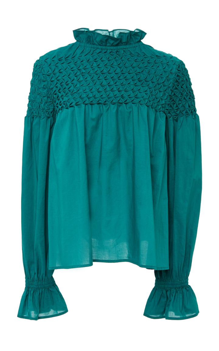 Merlette Majorelle Hand Smocked Blouse