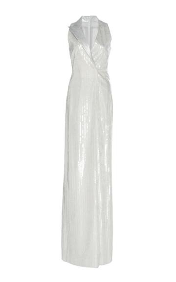 Moda Operandi Akris Sequin-embellished Collared Maxi Dress Size: 2