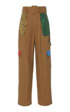 Rosie Assoulin Patchwork Twill High-rise Cargo Pants