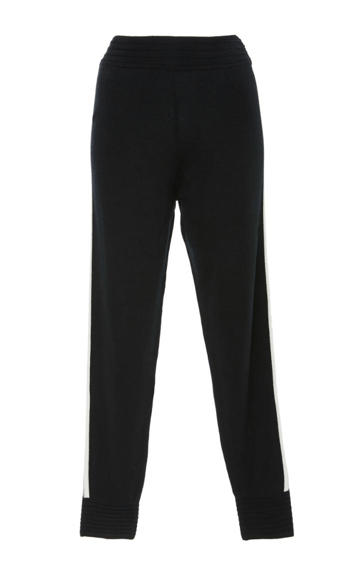 Knitss Black Pau Striped Pant