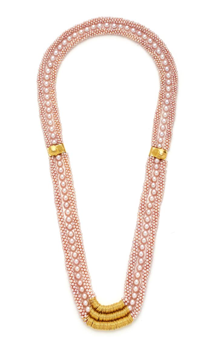 Moda Operandi Loren Nicole 22k Yellow Gold Late Intermediate Necklace