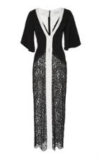 Prabal Gurung Lahore V-neck Lace Hem Dress