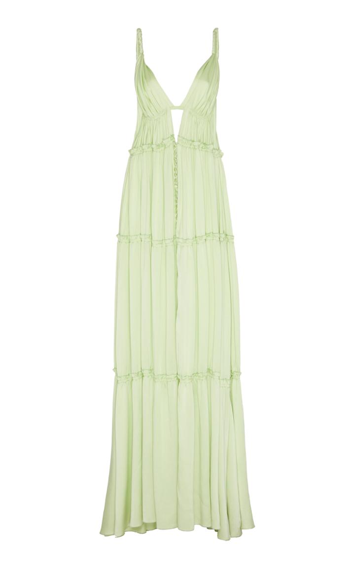 Jonathan Simkhai Jade Silk Maxi Dress