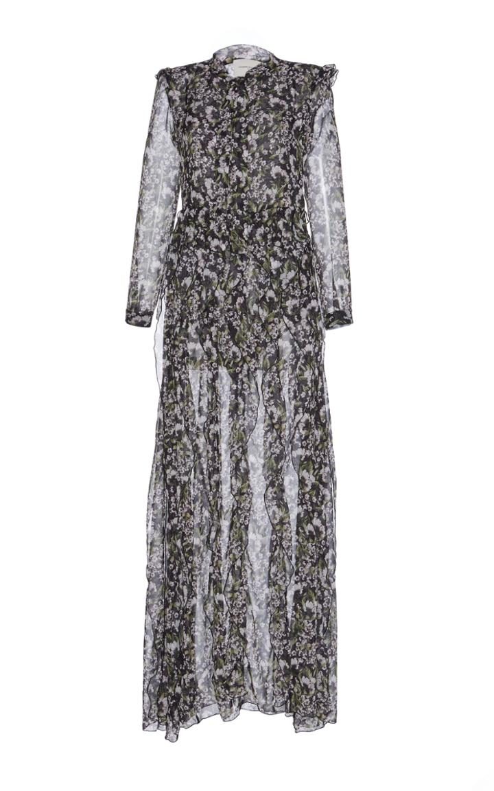 Giuseppe Di Morabito Printed Georgette Long Dress