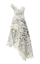 Oscar De La Renta Embroidered Asymmetrical One-shoulder Tulle Gown