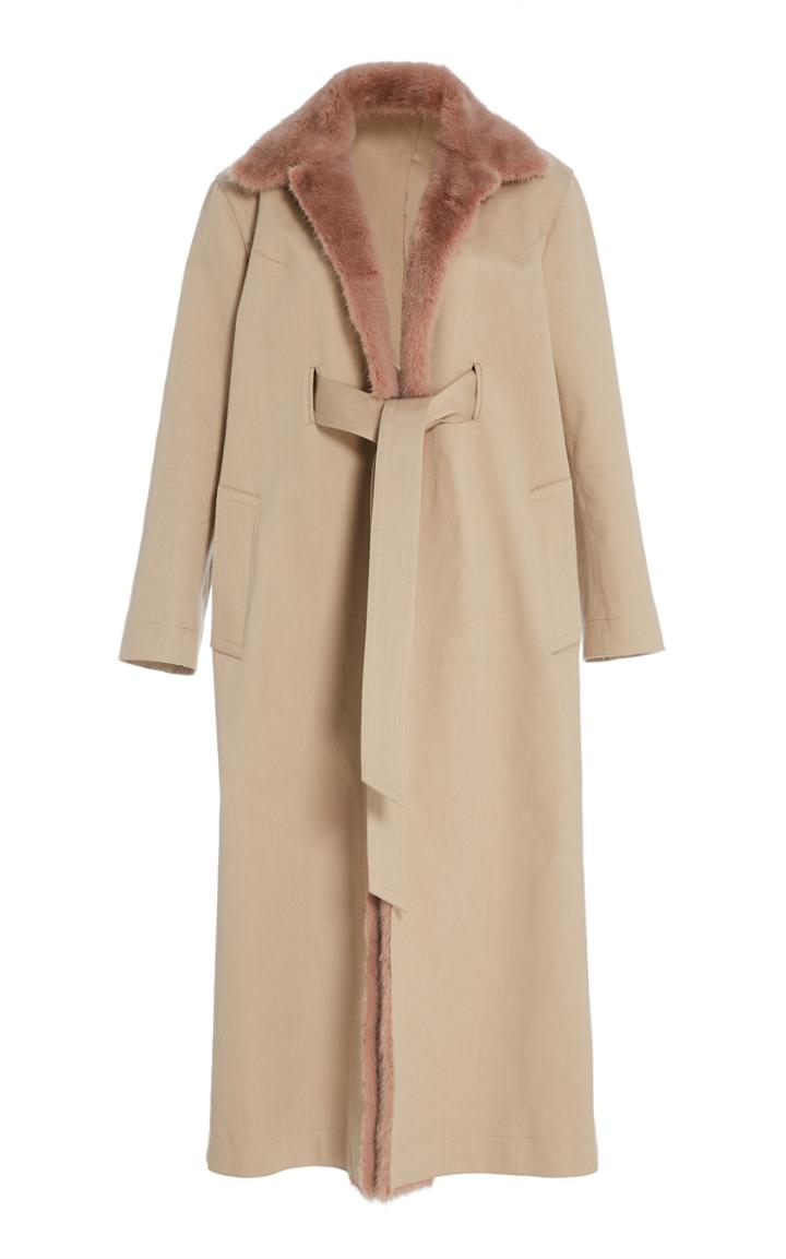 J. Mendel Long Fur Collar Coat