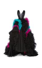 Moda Operandi Christian Siriano V-neck Ruffle-embellished Silk Dress Size: 0