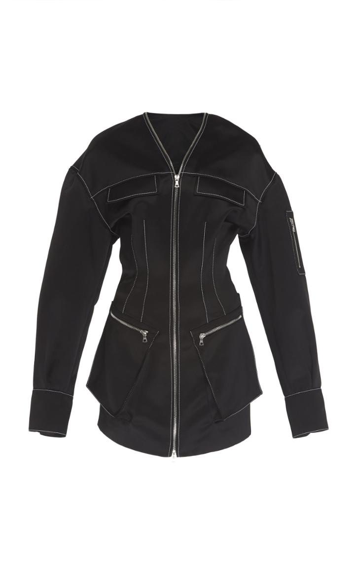 David Koma Corset Detail Oversized Dress