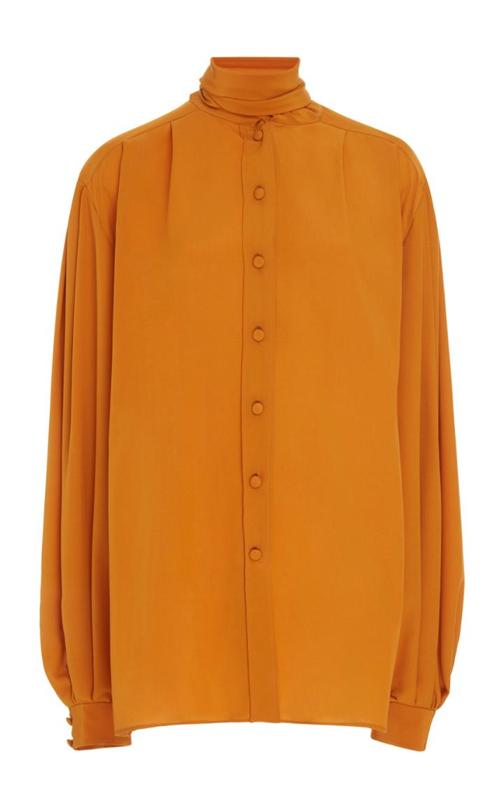 Givenchy Scarf-detailed Silk Blouse