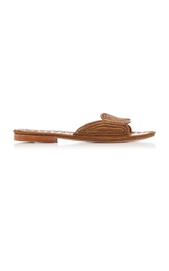 Carrie Forbes Naima Raffia Slides Size: 36