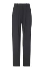 Co Stretch Wool High Waisted Trouser
