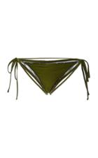 Agua De Coco Tie Side Embellished Bottom