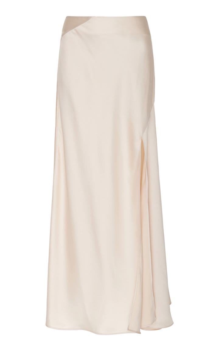 Significant Other Lucine Assymetric Satin Maxi Skirt