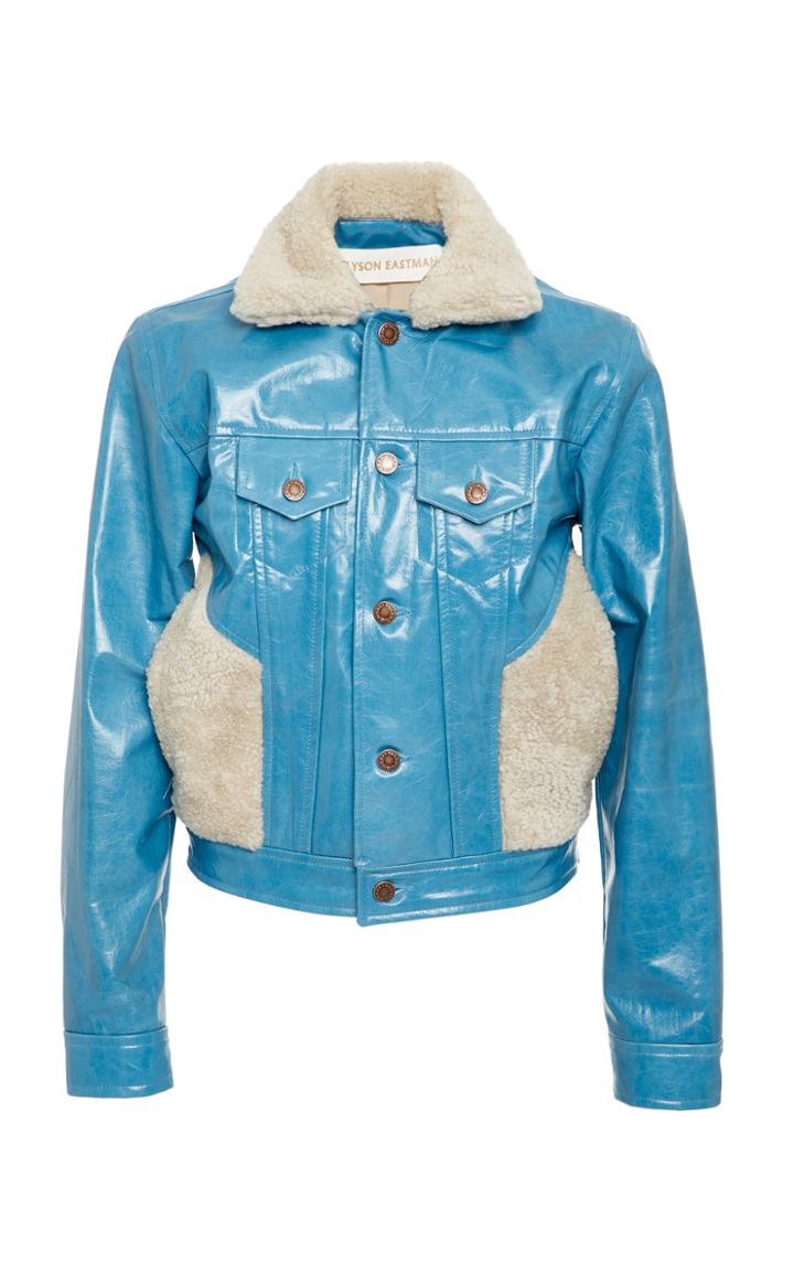 Alyson Eastman Leather Denim Style Jacket