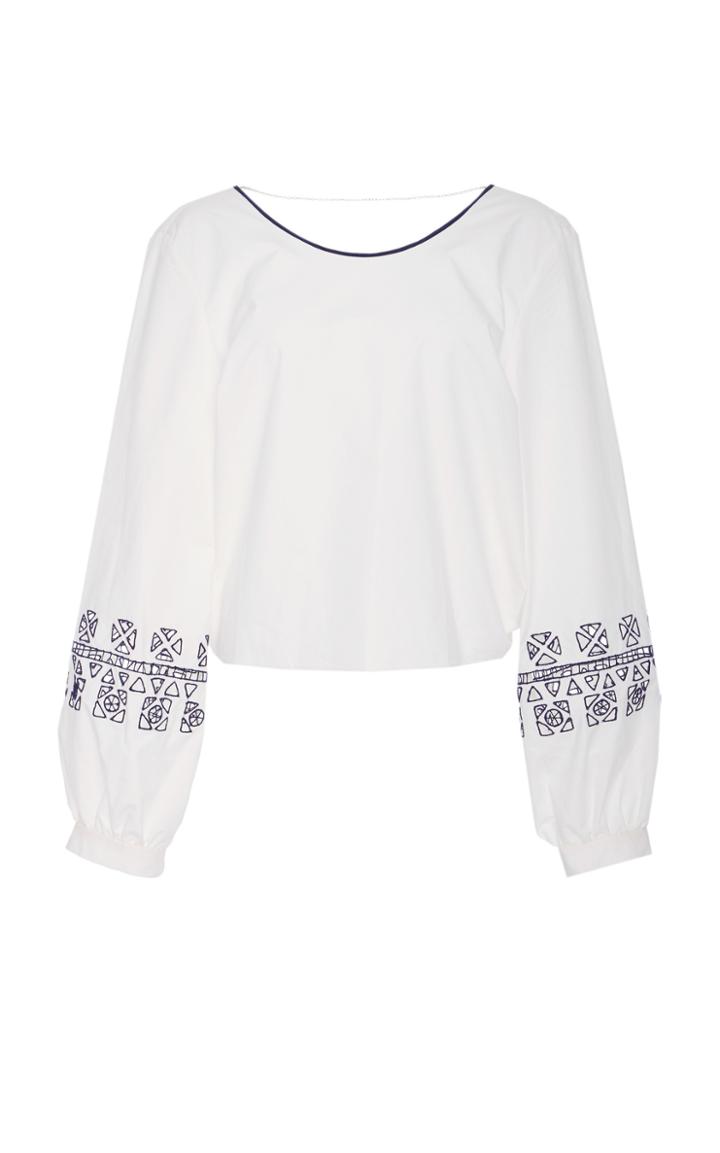 Zeus + Dione Vagia Low Back Blouse