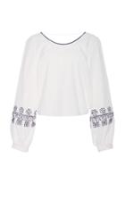 Zeus + Dione Vagia Low Back Blouse