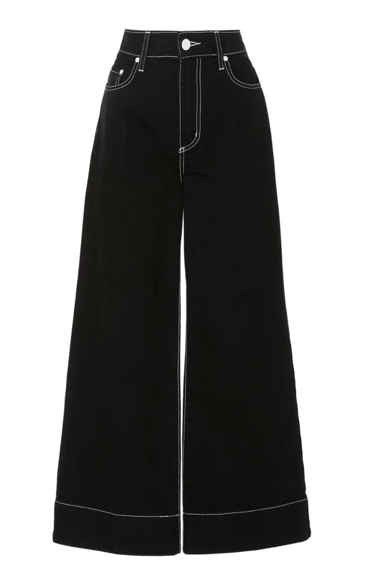 Nobody Denim Skylar Cropped High-rise Wide-leg Jeans