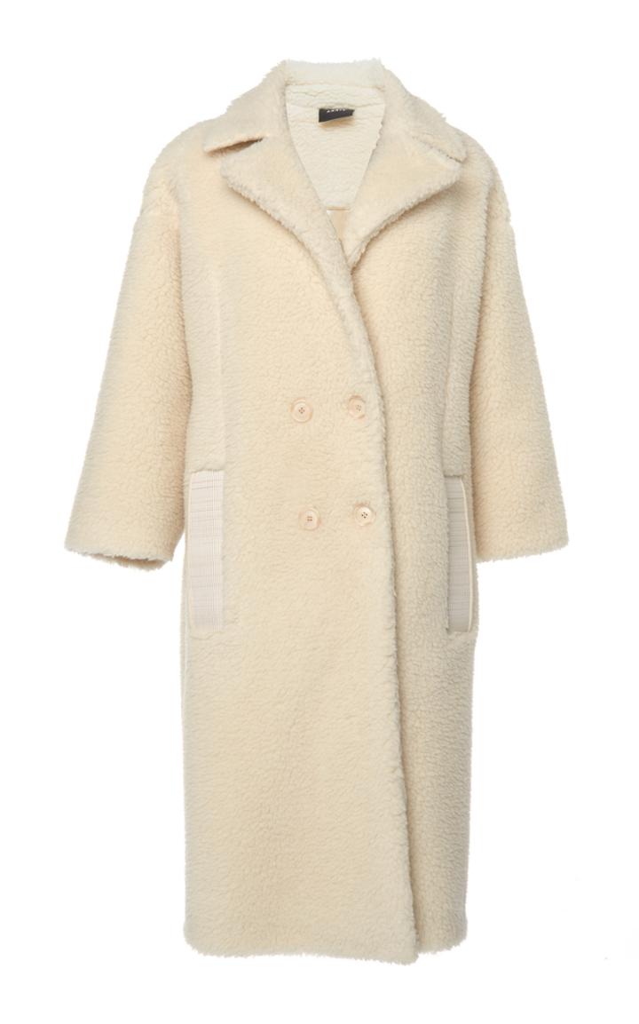 Akris Enej Double-breasted Camel-blend Coat