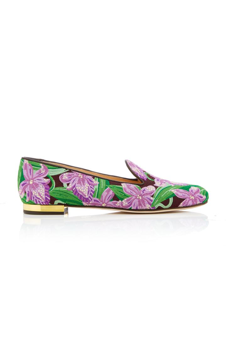 Charlotte Olympia M'o Exclusive: Orchid Loafer
