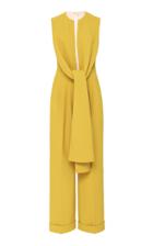 Emilia Wickstead Pascale Wrap-effect Crepe Jumpsuit