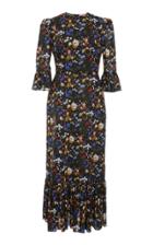 The Vampire's Wife Forget Me Not Ruffle Liberty Cotton Dress