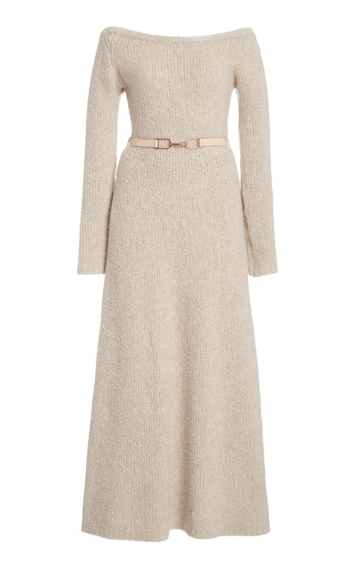 Moda Operandi Gabriela Hearst Gertrude Cashmere-silk Boucl Off-the-shoulder Sweater