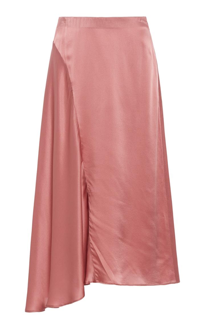 Moda Operandi Vince Asymmetric Silk Seam Skirt Size: 00