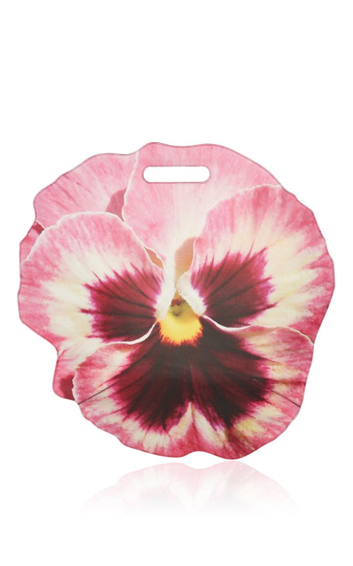 Christopher Kane Pink Pansy Tote