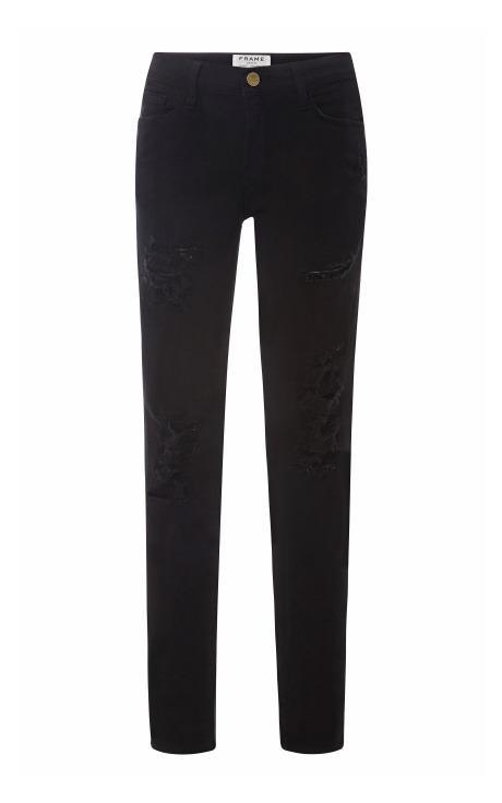 Frame Denim Le Color Ripped Skinny Jeans