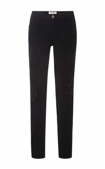 Frame Denim Le Color Ripped Skinny Jeans