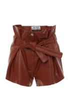 Moda Operandi Attico High-rise Leather Shorts Size: 36