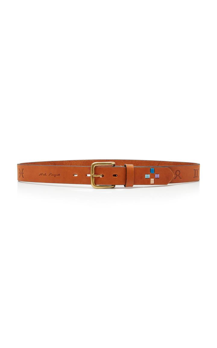 Nick Fouquet Nf Zodiac Leather Belt Size: 36
