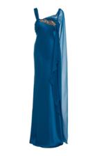 Moda Operandi Alberta Ferretti Embellished Satin Gown