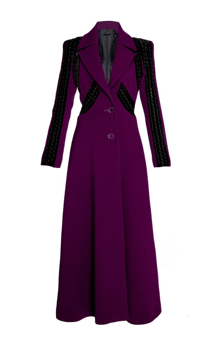 Elie Saab Flared Long Coat