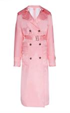 Calvin Klein 205w39nyc Flou Shiny Twill Trench Coat