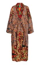 Rianna + Nina Exclusive One Of A Kind Silk Velvet Wrap Coat