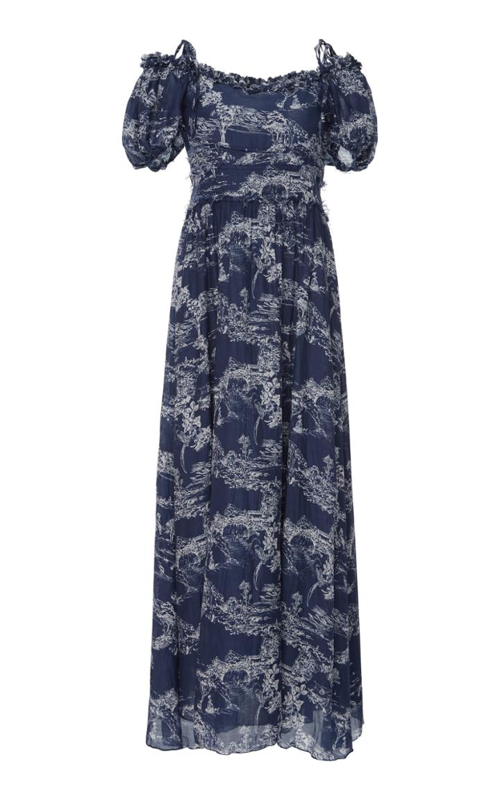 Loveshackfancy Bridget Cold Shoulder Maxi Dress