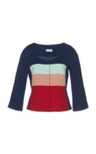 Delpozo Striped Crpe Jacket