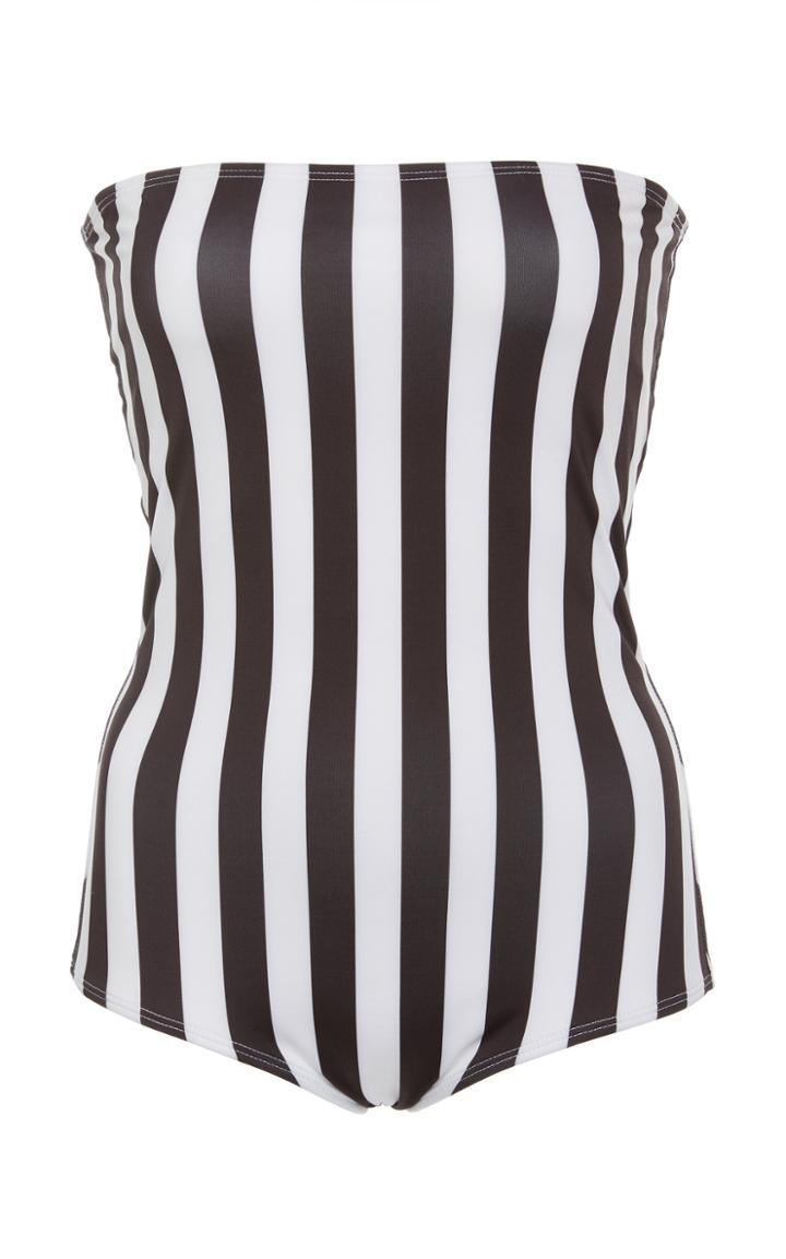 Verde Limon Tijuana Strapless One Piece Swimsuit