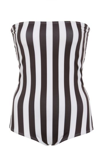 Verde Limon Tijuana Strapless One Piece Swimsuit
