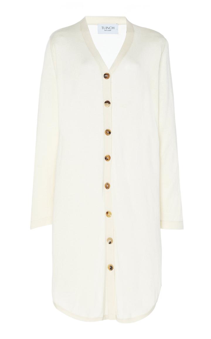 Moda Operandi Tuinch Silk-blend Elongated Cardigan Sweater Size: M
