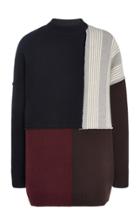 Jil Sander Oversized Patchwork Wool Sweater