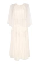 Maria Lucia Hohan Peonie Pleated Tulle Midi Dress