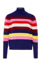 Delpozo Striped Mohair-blend Sweater