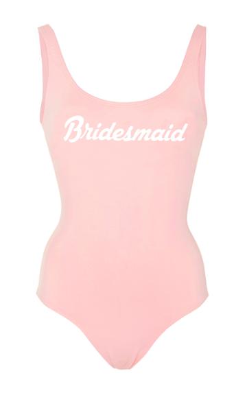Bruna Malucelli M'o Exclusive Bay My Name Bridesmaid One Piece In Pink
