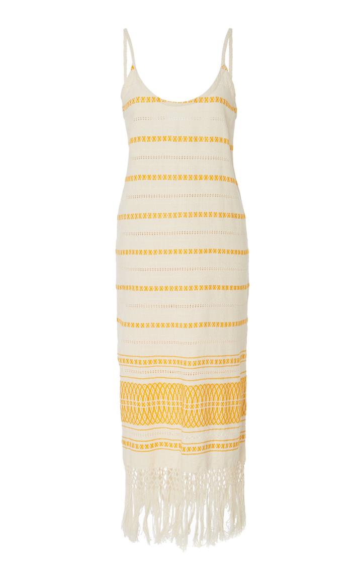 Jaline Annie Handwoven Backless Cotton Dress