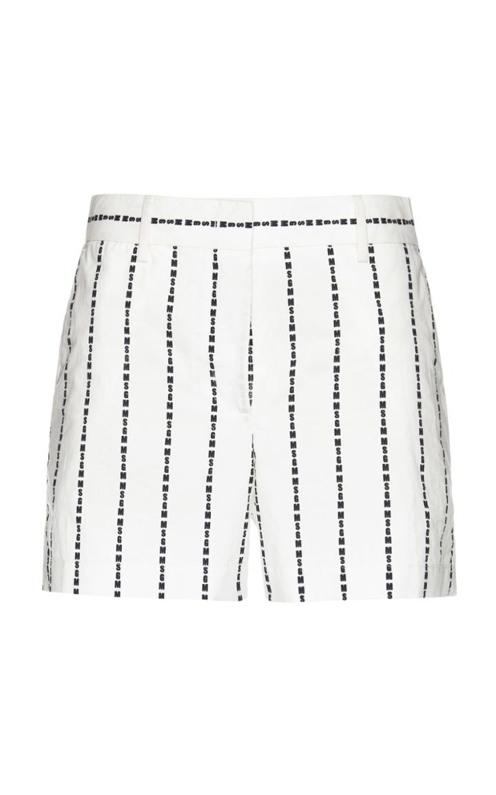 Msgm Striped Mini Short