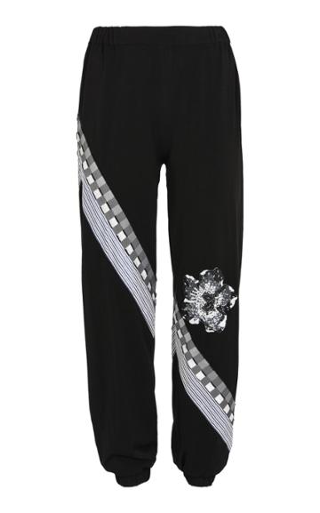 Amira Haroon Printed Matte Crepe Jogger Pants
