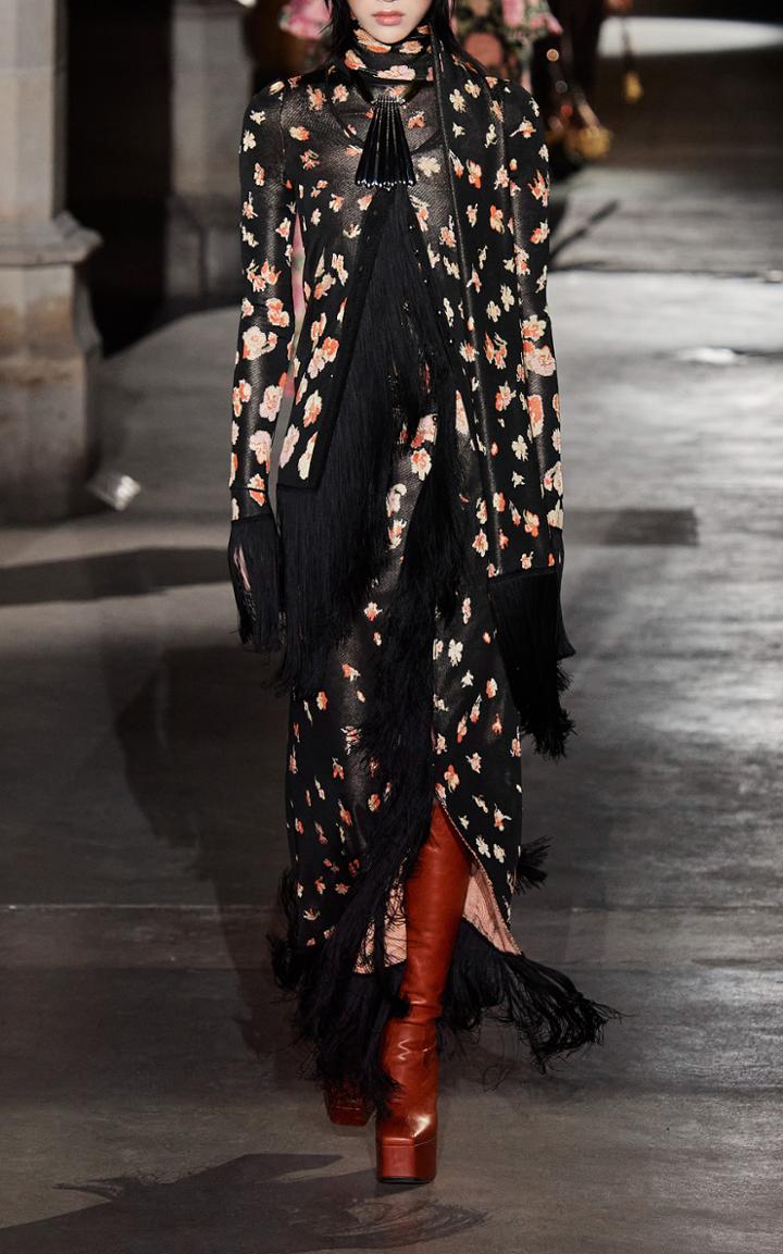 Moda Operandi Paco Rabanne Fringed Jacquard Cardigan
